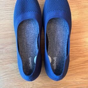 Allbirds Tree Breezers - Women’s Size 9 - Navy Blue Eucalyptus Knit Ballet Flats